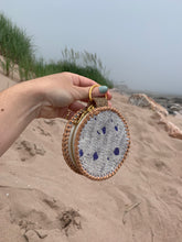 Load image into Gallery viewer, Jewellery Case - Fish Leather and Purple Calf-Hair