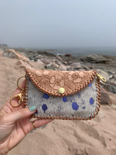 Load image into Gallery viewer, Keychain-Wallet - Purple Wild Roses