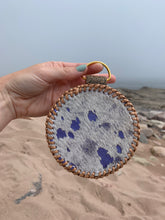 Load image into Gallery viewer, Jewellery Case - Fish Leather and Purple Calf-Hair