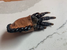 Load image into Gallery viewer, Keychain or ornamento - beaver's paw with fish leather inlay
