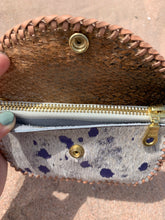 Load image into Gallery viewer, Keychain-Wallet - Purple Wild Roses