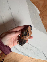 Load image into Gallery viewer, Keychain or ornamento - otter's paw with fish leather inlay