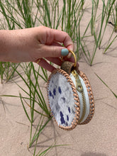 Load image into Gallery viewer, Jewellery Case - Fish Leather and Purple Calf-Hair