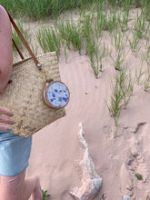 Load image into Gallery viewer, Jewellery Case - Fish Leather and Purple Calf-Hair