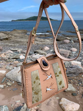 Load image into Gallery viewer, Convertible Tern Purse with Mussel Shell and Fish Leather
