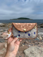 Load image into Gallery viewer, Keychain-Wallet - Purple Wild Roses