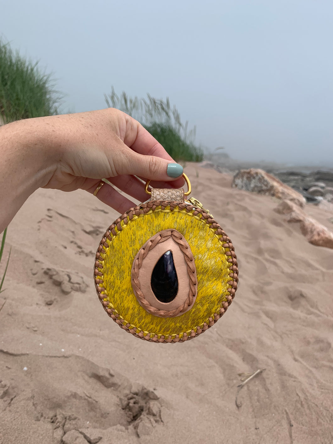 Jewellery Case - Yellow Mussel Shell