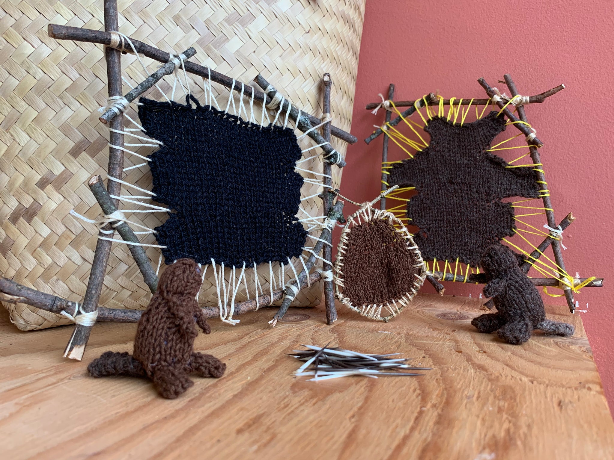 Blanket straps - porcupine and pine – Skunks n' Roses