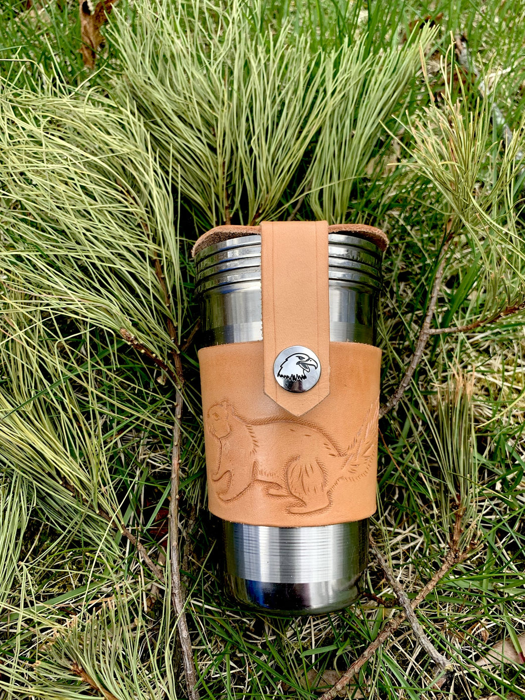 Picnic cups - squirrel with eagle lid