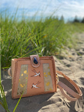 Load image into Gallery viewer, Convertible Tern Purse with Mussel Shell and Fish Leather
